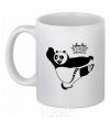 Ceramic mug Panda Po White фото