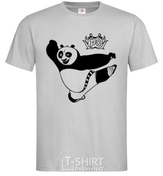 Men's T-Shirt Panda Po grey фото