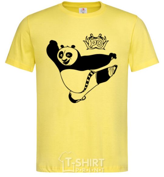 Men's T-Shirt Panda Po cornsilk фото