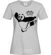 Women's T-shirt Panda Po grey фото