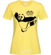 Women's T-shirt Panda Po cornsilk фото