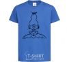 Kids T-shirt Meditation royal-blue фото