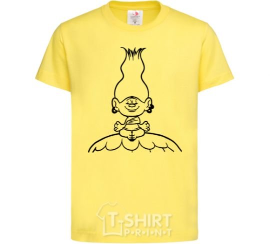 Kids T-shirt Meditation cornsilk фото