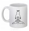 Ceramic mug Meditation White фото