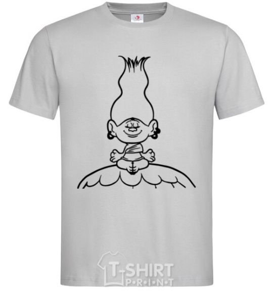 Мужская футболка Медитация Серый фото
