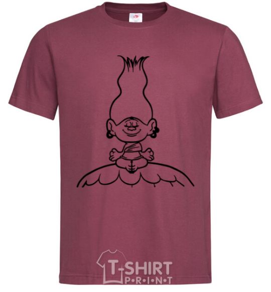 Men's T-Shirt Meditation burgundy фото