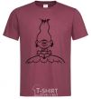 Men's T-Shirt Meditation burgundy фото