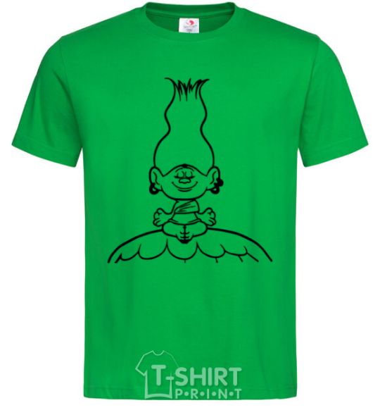 Мужская футболка Медитация Зеленый фото