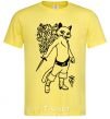 Men's T-Shirt Kitty soft рaws cornsilk фото