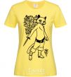 Women's T-shirt Kitty soft рaws cornsilk фото