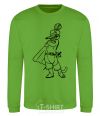 Sweatshirt A cat in boots with a hat orchid-green фото