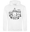 Men`s hoodie Orlando Minions White фото