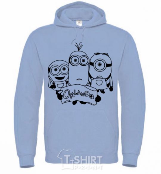 Men`s hoodie Orlando Minions sky-blue фото