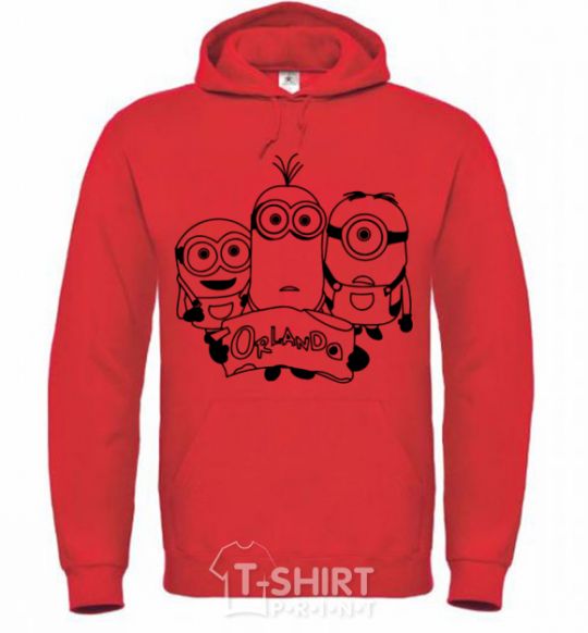 Men`s hoodie Orlando Minions bright-red фото