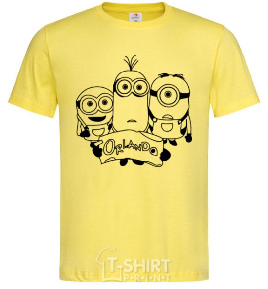 Men's T-Shirt Orlando Minions cornsilk фото