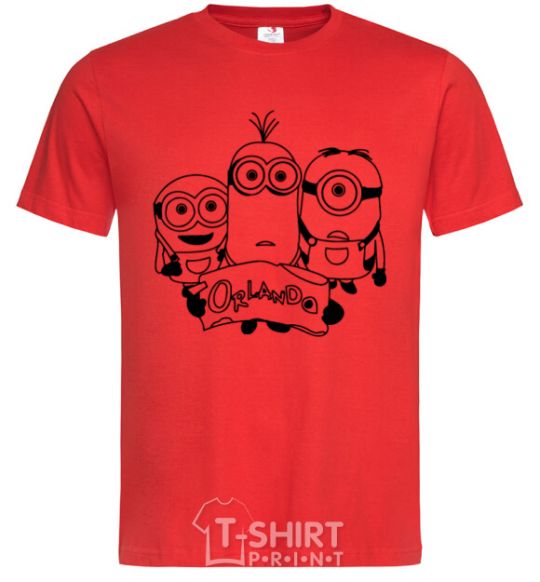 Men's T-Shirt Orlando Minions red фото