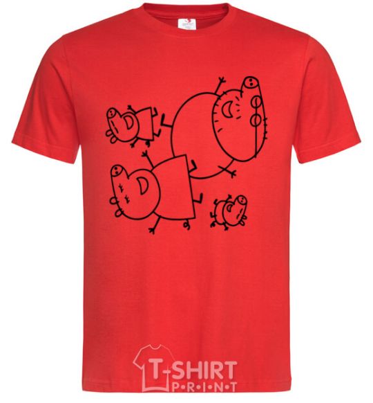 Men's T-Shirt Everyone's laughing red фото
