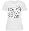 Women's T-shirt Everyone's laughing White фото