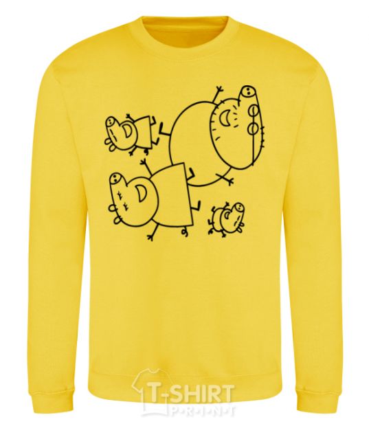 Sweatshirt Everyone's laughing yellow фото