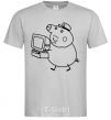 Men's T-Shirt Деда Свин grey фото