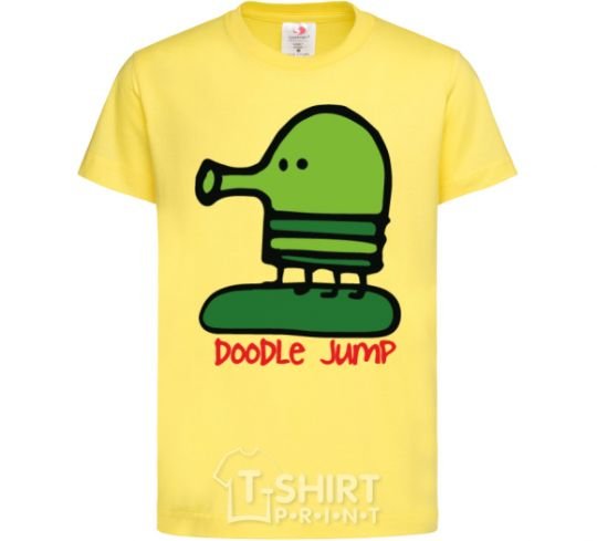 Kids T-shirt Doodle jumр cornsilk фото