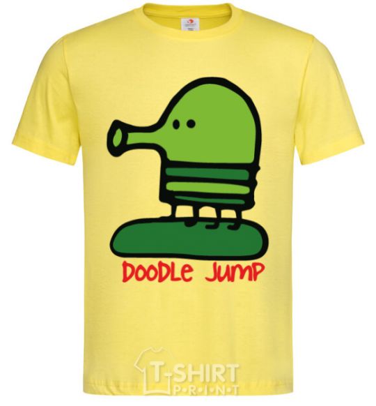 Men's T-Shirt Doodle jumр cornsilk фото