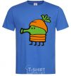 Мужская футболка Doodle jumр морковка Ярко-синий фото