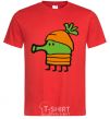 Мужская футболка Doodle jumр морковка Красный фото