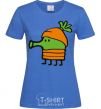 Women's T-shirt Doodle jumr carrots royal-blue фото