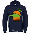 Men`s hoodie Doodle jumr carrots navy-blue фото