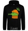 Men`s hoodie Doodle jumr carrots black фото