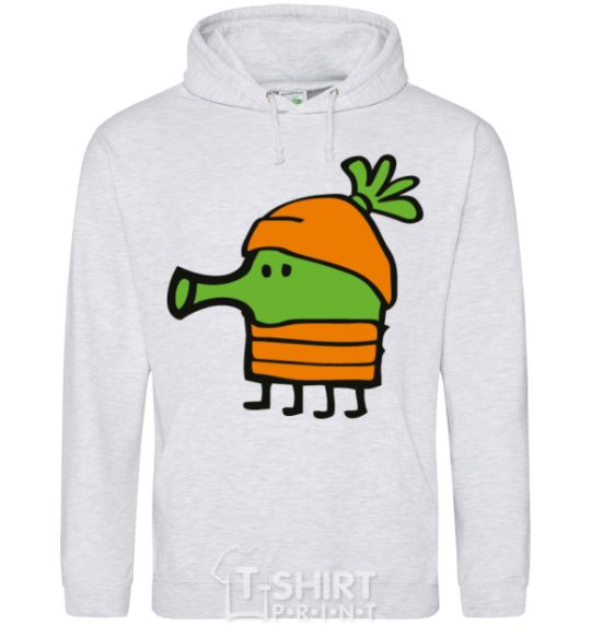 Men`s hoodie Doodle jumr carrots sport-grey фото