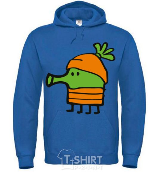 Men`s hoodie Doodle jumr carrots royal фото