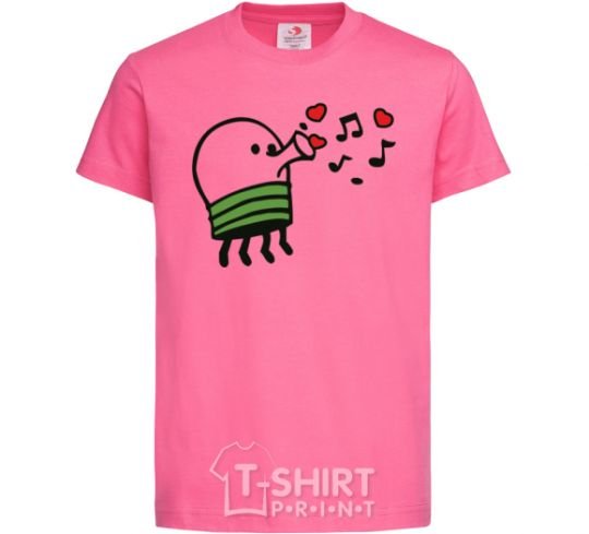 Kids T-shirt Doodle jumr hearts heliconia фото
