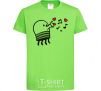 Kids T-shirt Doodle jumr hearts orchid-green фото