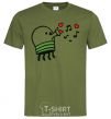 Men's T-Shirt Doodle jumr hearts millennial-khaki фото