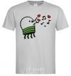 Men's T-Shirt Doodle jumr hearts grey фото