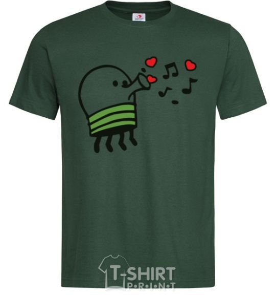 Men's T-Shirt Doodle jumr hearts bottle-green фото