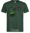 Men's T-Shirt Doodle jumr hearts bottle-green фото