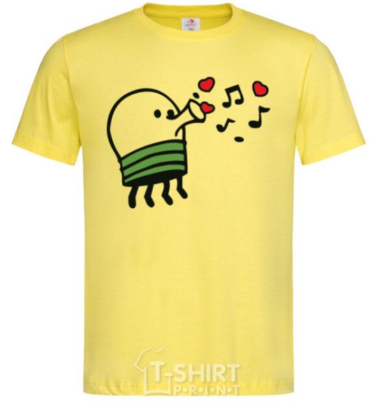 Men's T-Shirt Doodle jumr hearts cornsilk фото