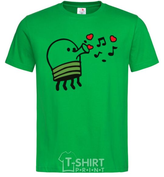 Men's T-Shirt Doodle jumr hearts kelly-green фото