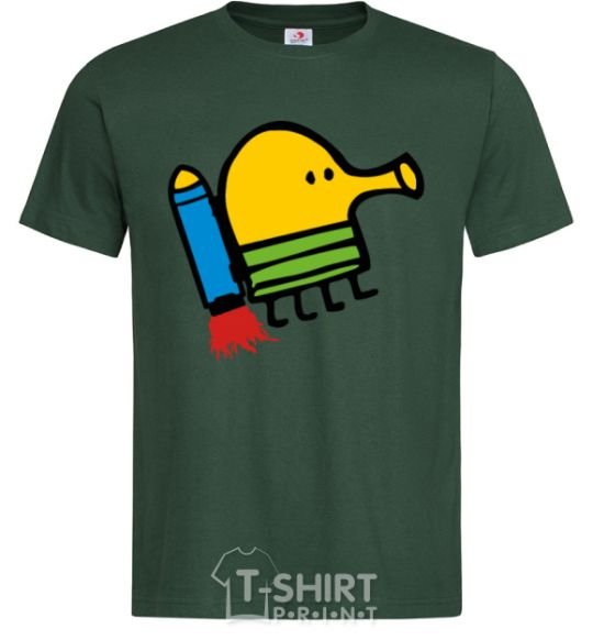 Men's T-Shirt Doodle jumr rocket bottle-green фото