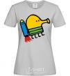 Women's T-shirt Doodle jumr rocket grey фото