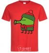 Men's T-Shirt Doodle jumr New Year's Eve red фото
