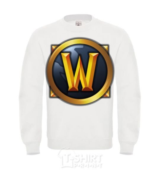 Sweatshirt WoW logo White фото