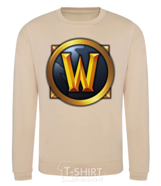 Sweatshirt WoW logo sand фото