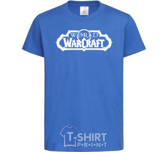 Kids T-shirt World of Warcraft royal-blue фото