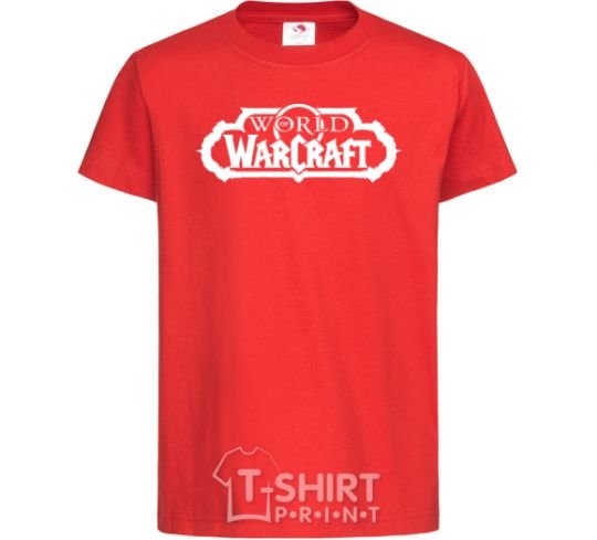Kids T-shirt World of Warcraft red фото