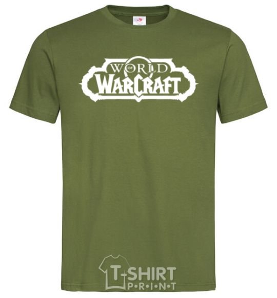 Мужская футболка World of Warcraft Оливковый фото