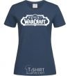 Women's T-shirt World of Warcraft navy-blue фото